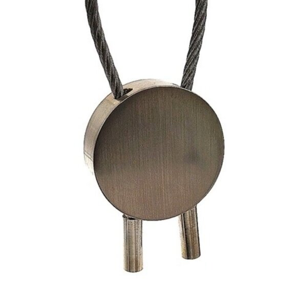 Authentic BMW Keychain Key Fob in Brushed Stainless Steel - Picture 3 of 5